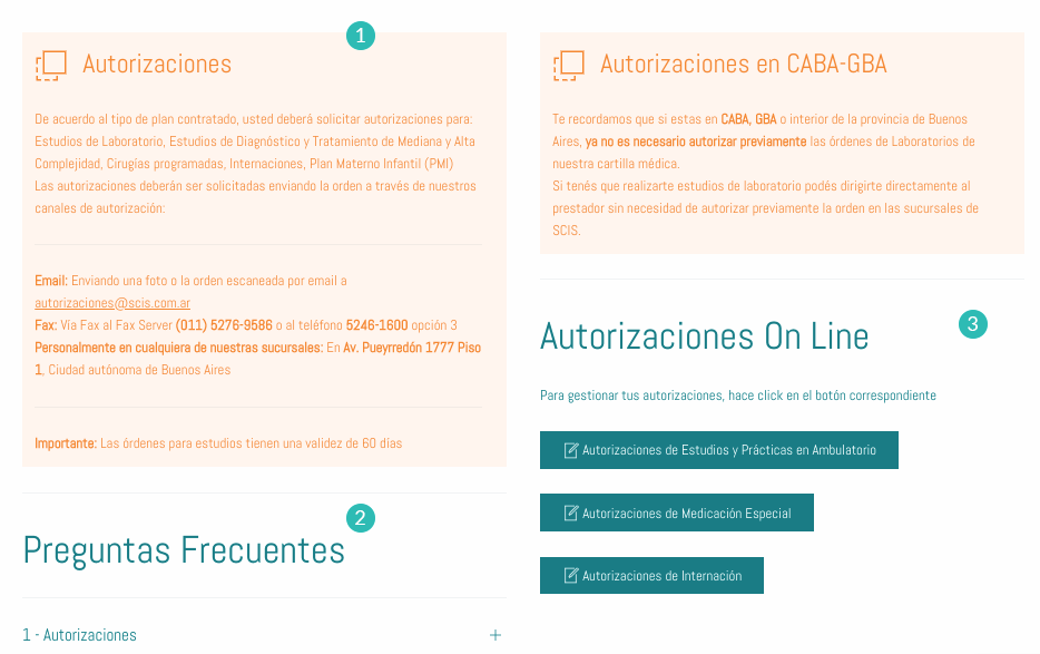 Pantalla de Autorizaciones